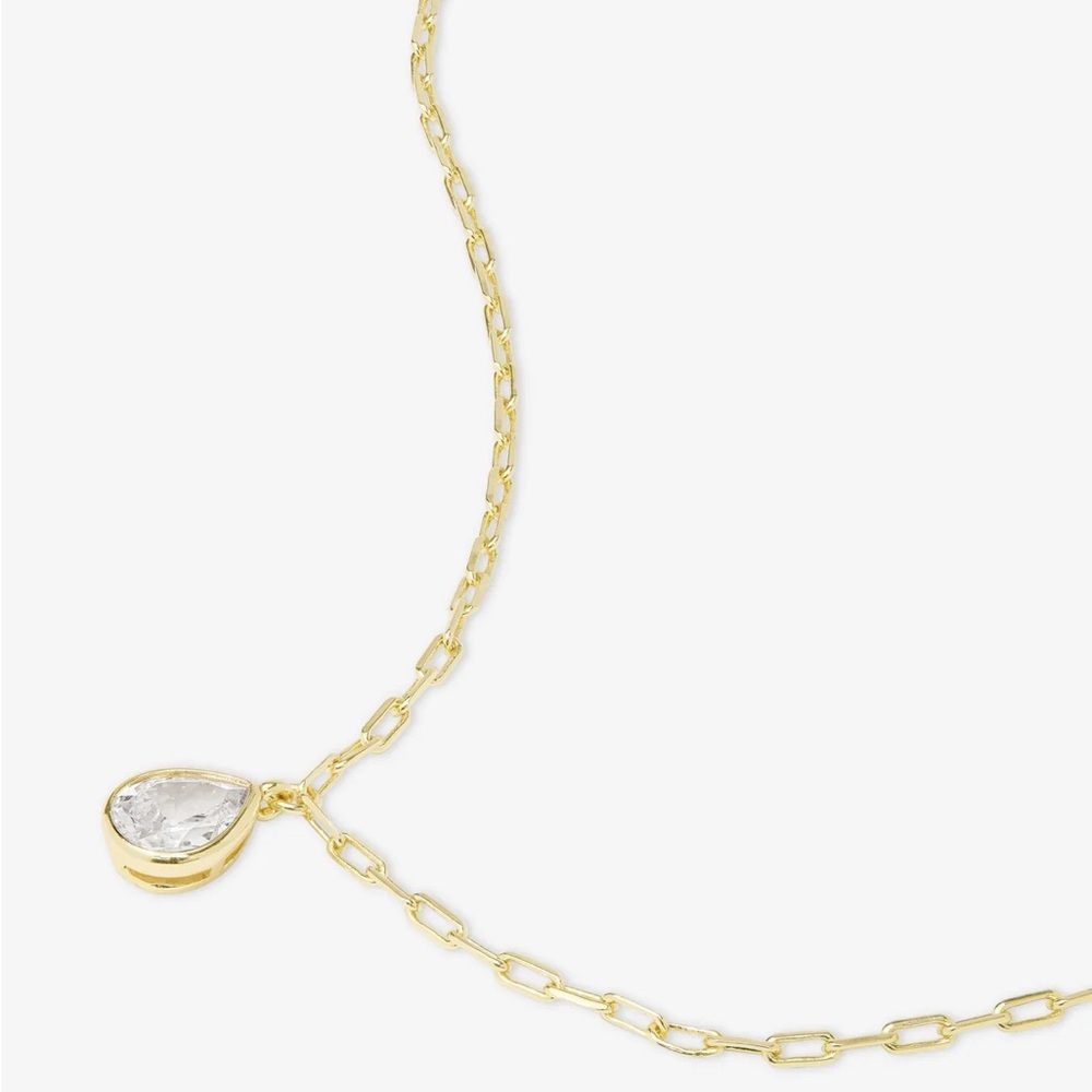๐ Spring break SALE Melinda Maria Necklace Gold|White Diamondettes - Picture 2 of 3